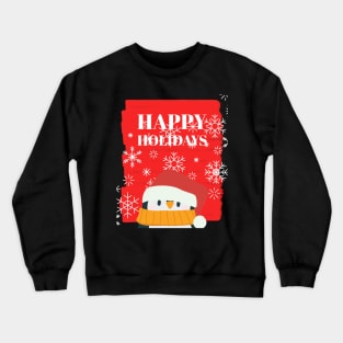 Happy Holidays Penguin Crewneck Sweatshirt